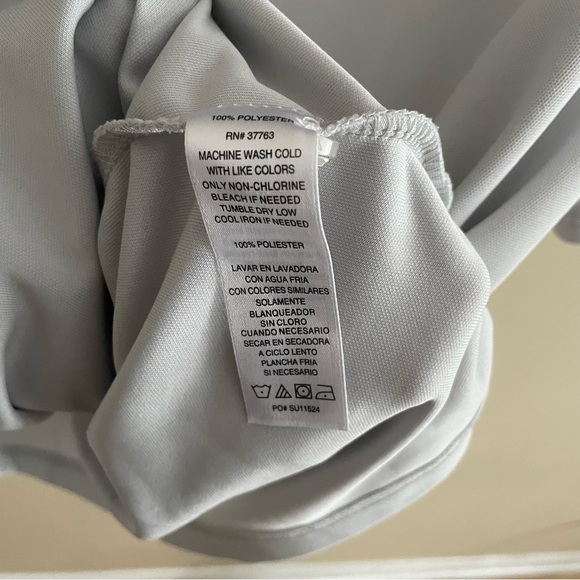 Callaway Short Sleeve Polo Golf Tee Shirt | Light Grey - Picture 6 of 6